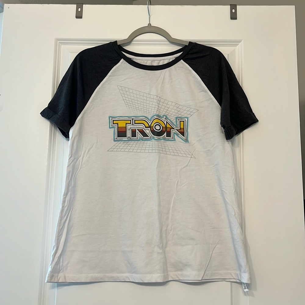 disney parks TRON womens white ringer tee🫶